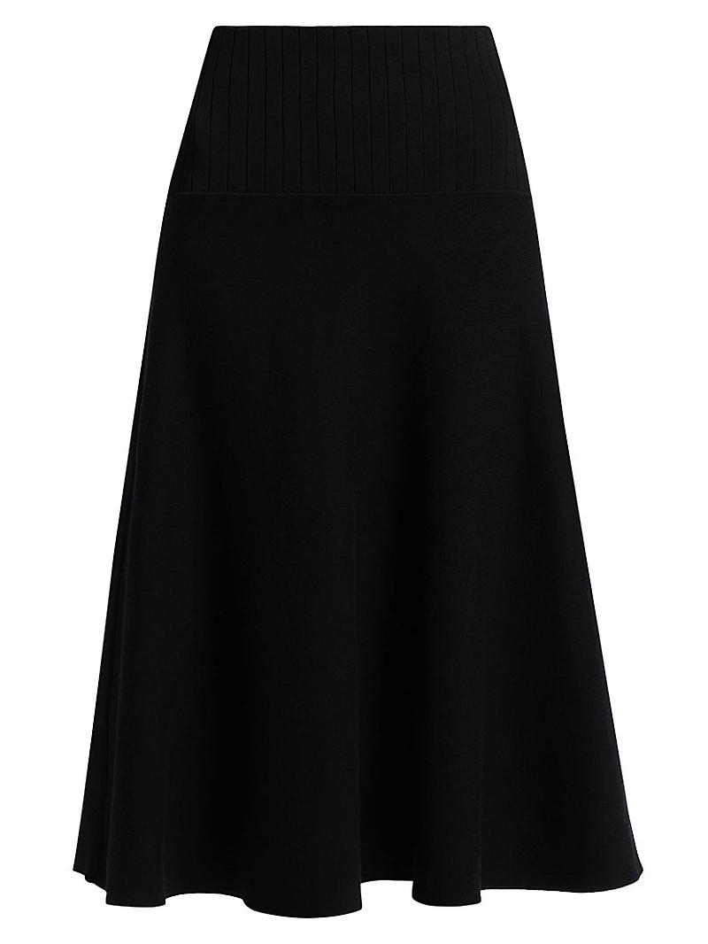 Katalina Knit A-Line Midi-Skirt