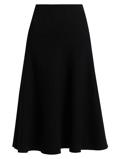 Katalina Knit A-Line Midi-Skirt