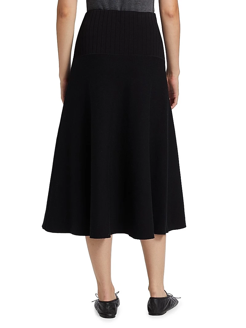 Katalina Knit A-Line Midi-Skirt