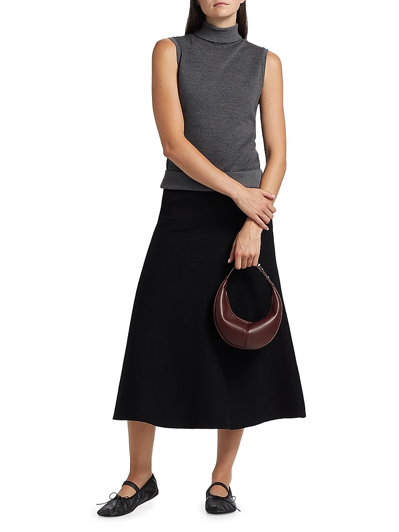 Katalina Knit A-Line Midi-Skirt