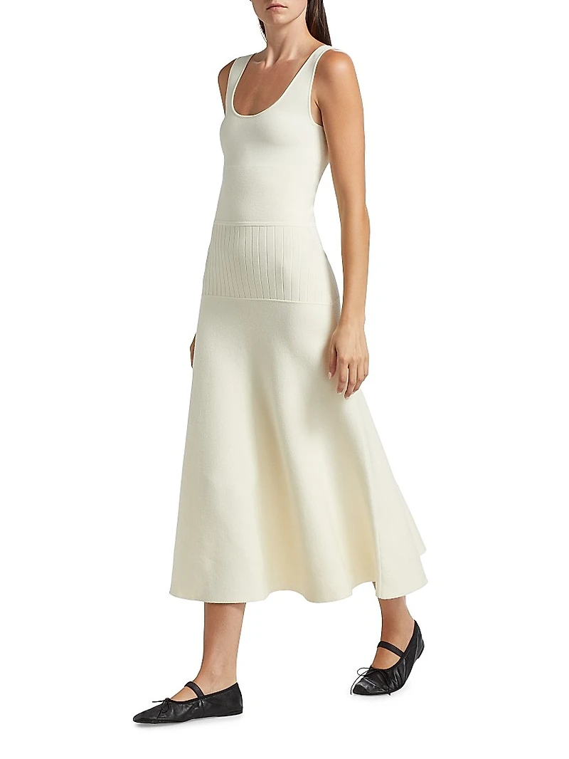 Lucia Knit Sleeveless Midi-Dress