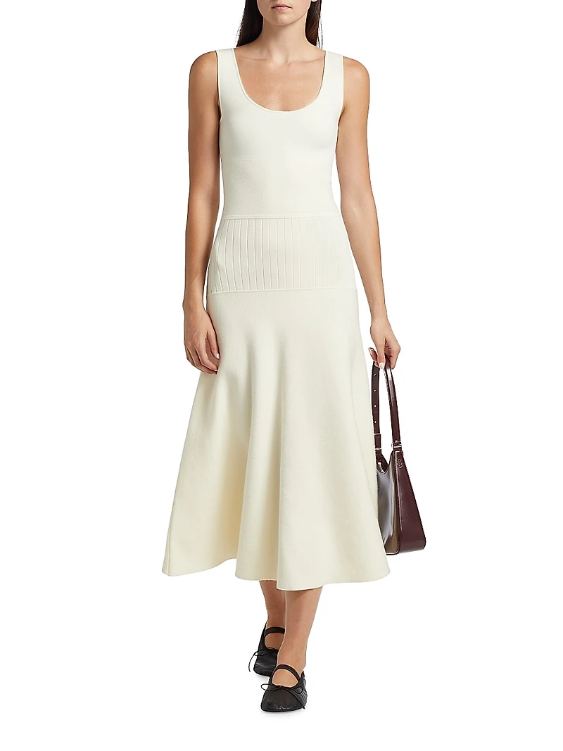 Lucia Knit Sleeveless Midi-Dress