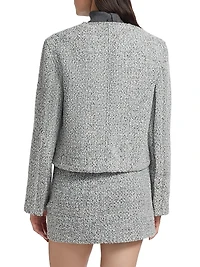 Lea Boucle Button-Front Jacket