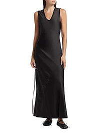 Charlotte Satin Sleeveless Maxi Dress