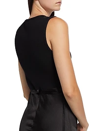 Charlotte Satin Sleeveless Maxi Dress