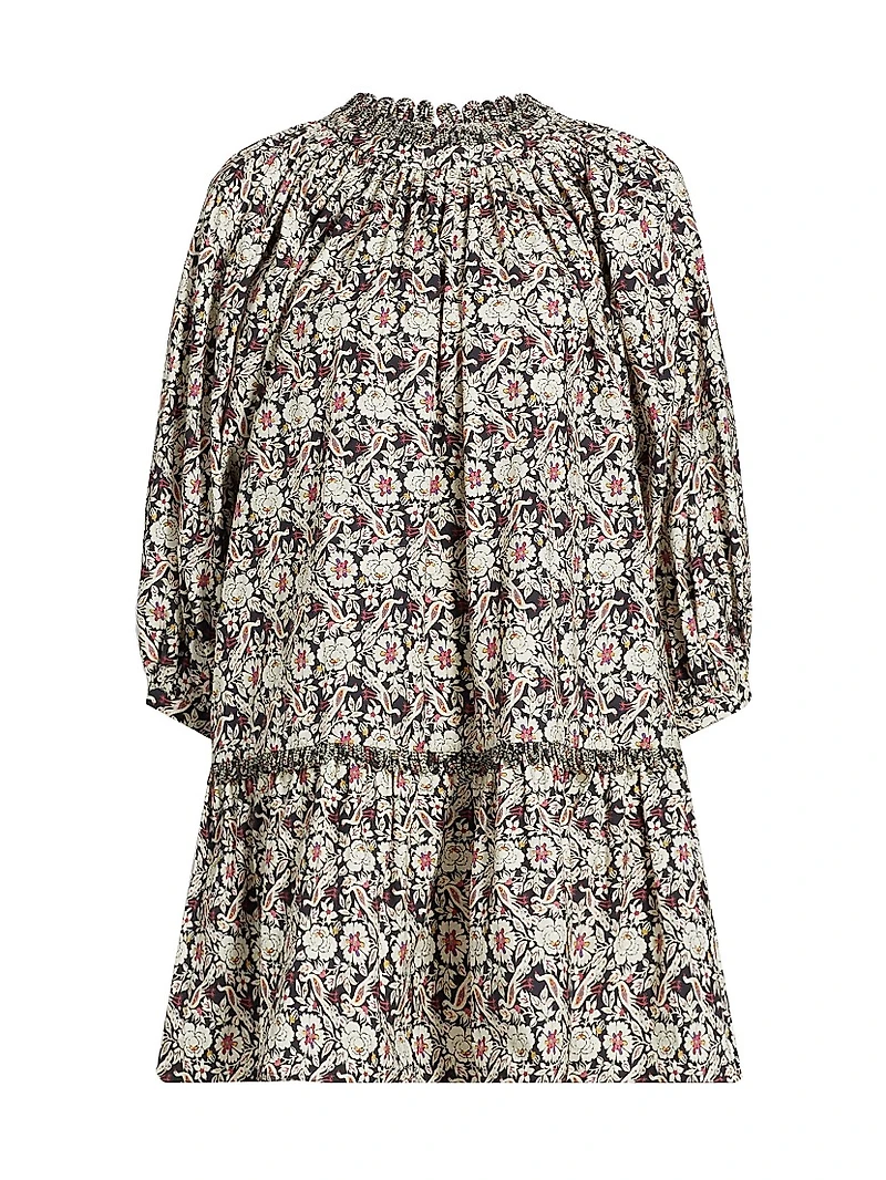 Angelica Cotton Printed Minidress