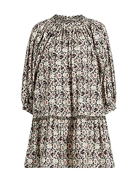Angelica Cotton Printed Minidress
