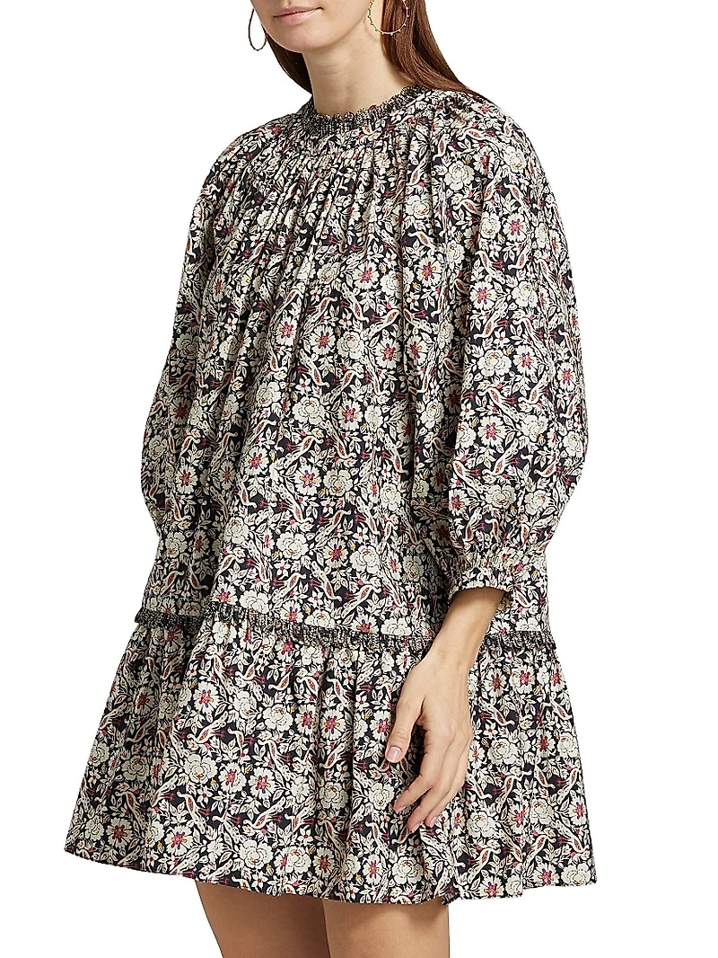 Angelica Cotton Printed Minidress