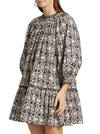 Angelica Cotton Printed Minidress
