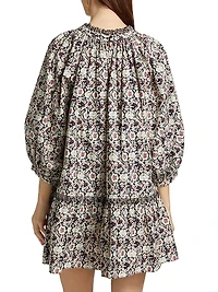 Angelica Cotton Printed Minidress