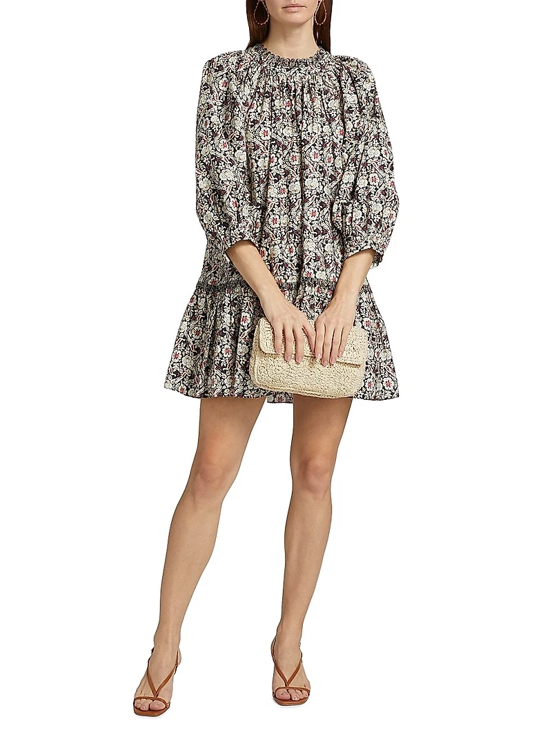 Angelica Cotton Printed Minidress