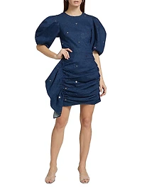 Pia Denim Embellished Minidress
