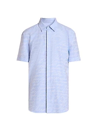 Love Letter Jacquard Short-Sleeve Shirt