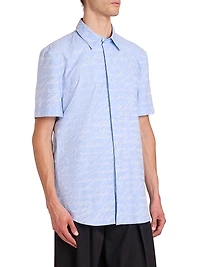 Love Letter Jacquard Short-Sleeve Shirt
