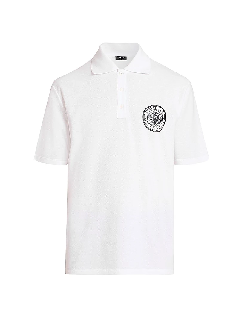 Small Coin Cotton Polo Shirt