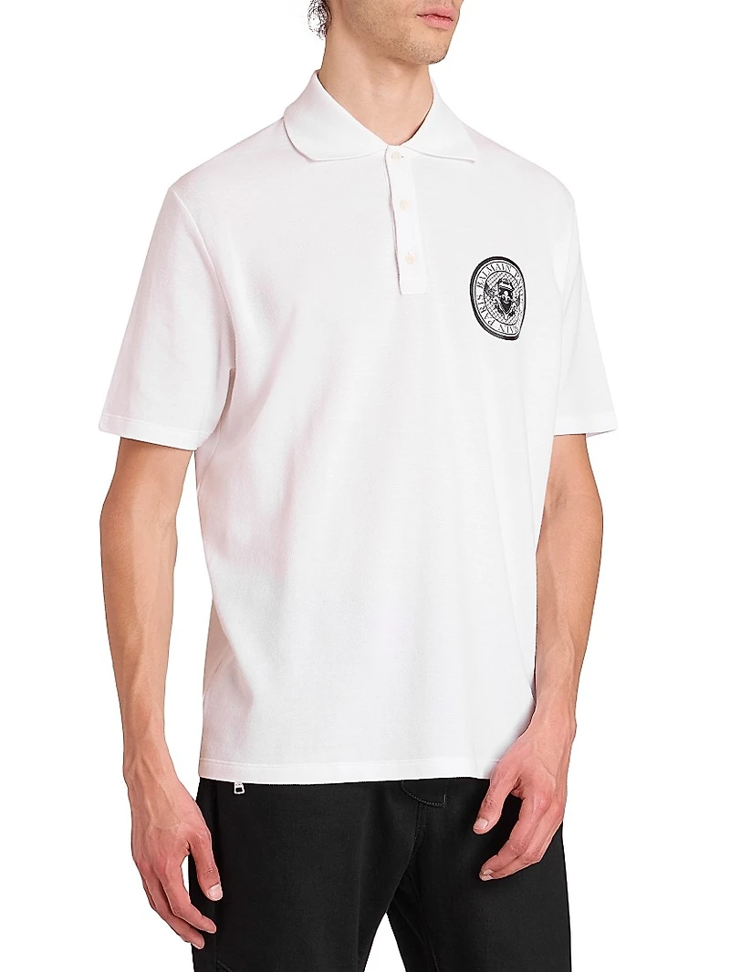Small Coin Cotton Polo Shirt