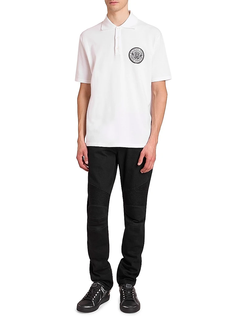 Small Coin Cotton Polo Shirt