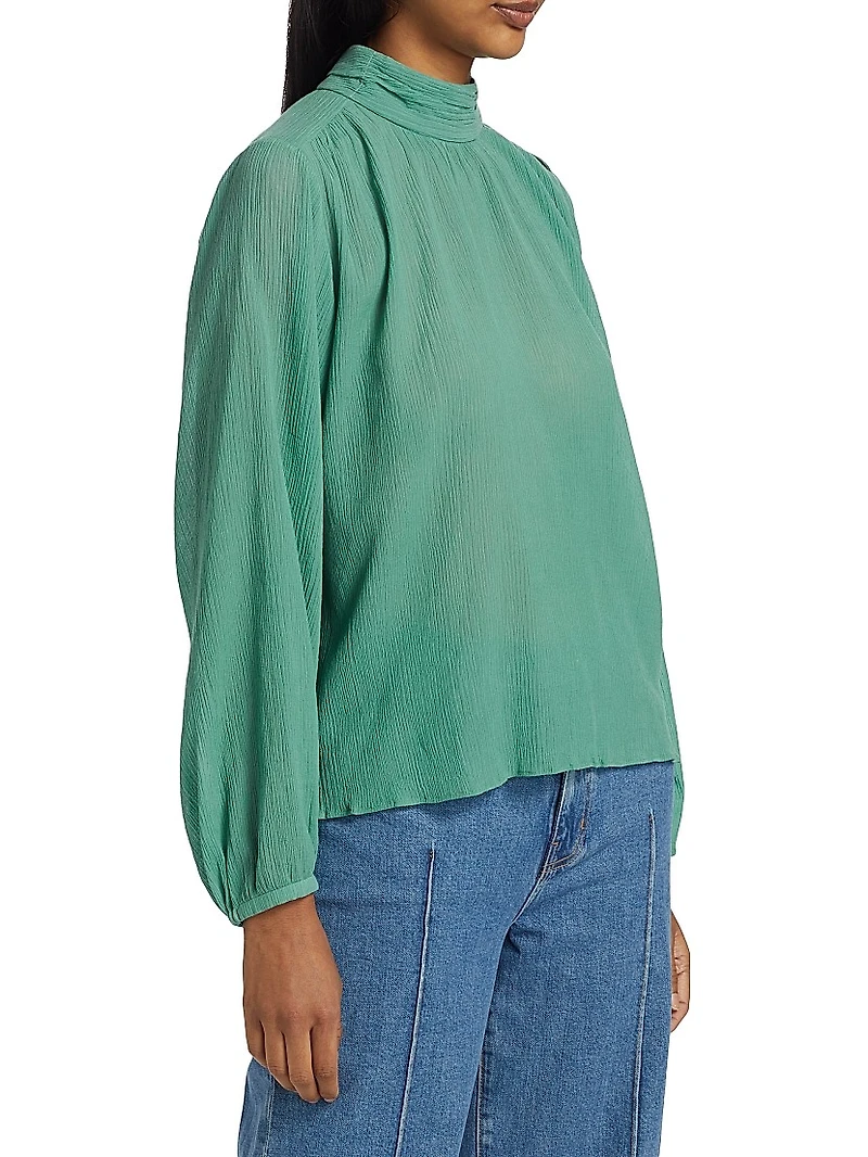 Nadja Mock Turtleneck Blouse