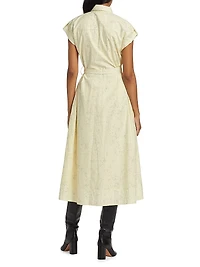 Haley Floral Tie-Waist Shirtdress