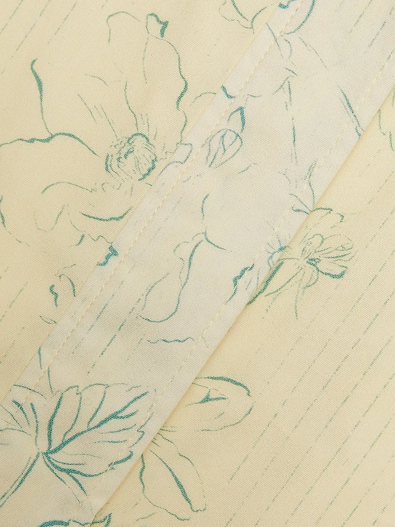 Haley Floral Tie-Waist Shirtdress