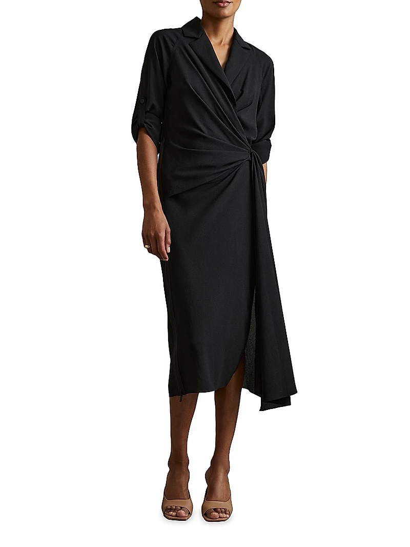 Whitney Wrap Midi-Dress
