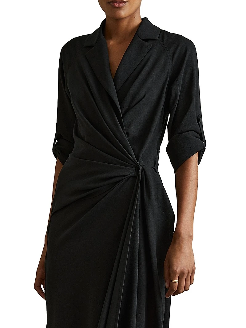 Whitney Wrap Midi-Dress