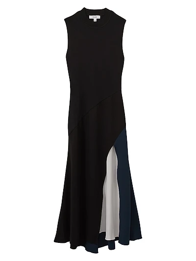 Faro Colorblocked Midi-Dress
