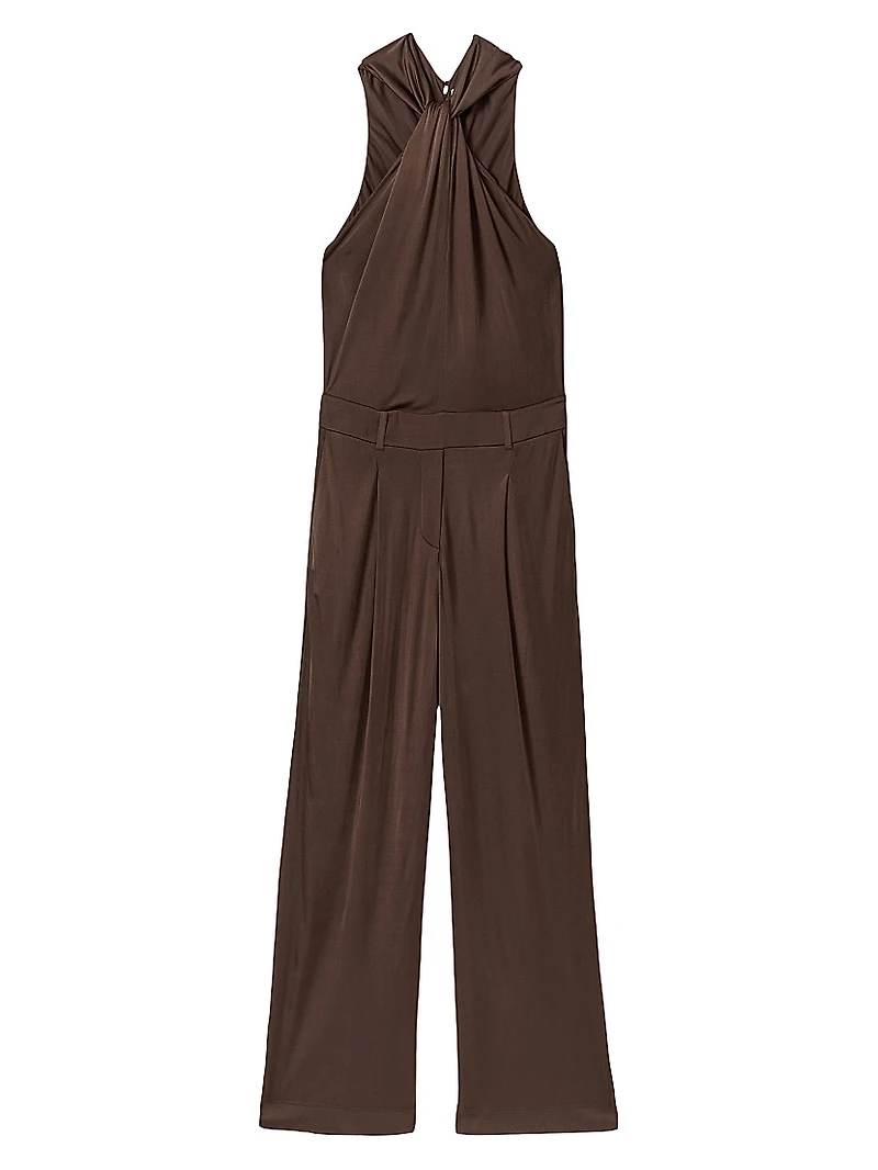 Claudia Jersey Halterneck Jumpsuit