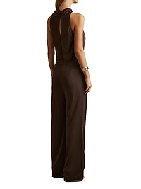 Claudia Jersey Halterneck Jumpsuit