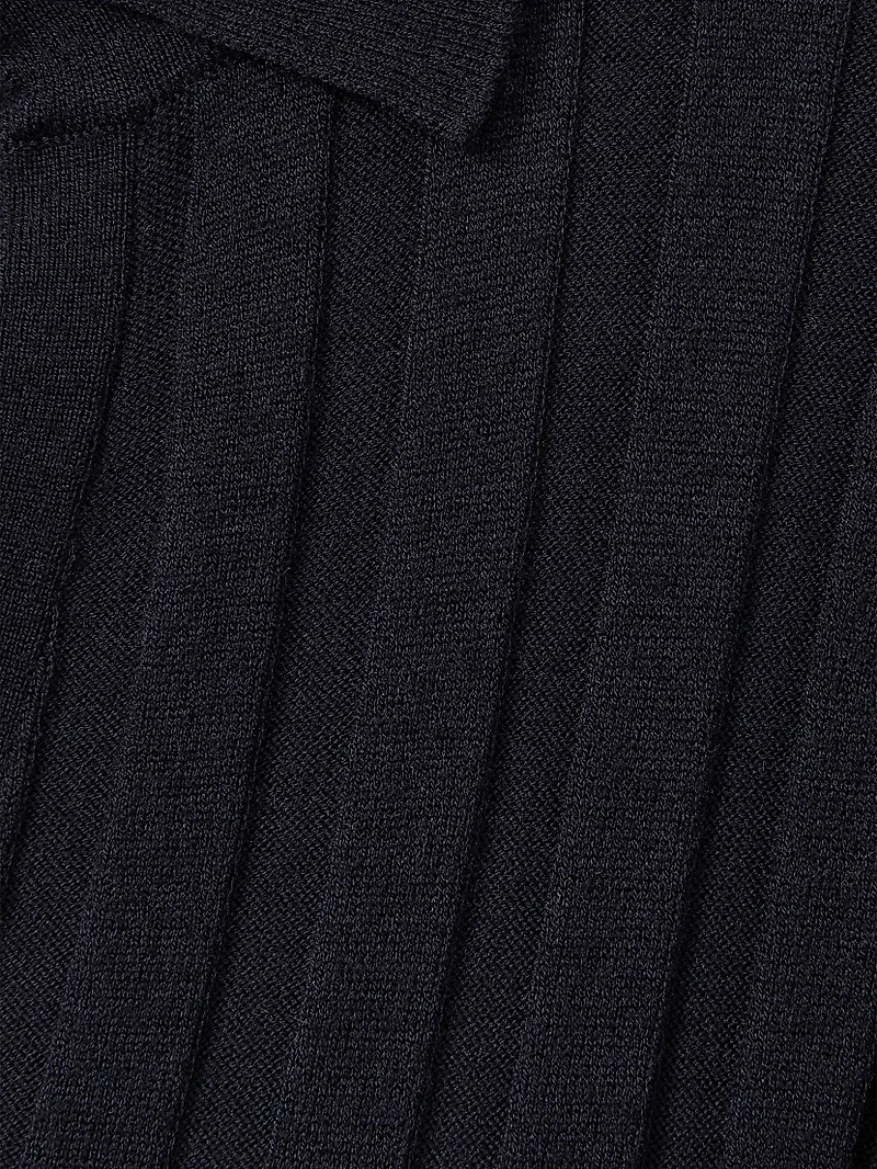 Winnie Rib-Knit Midi-Dress