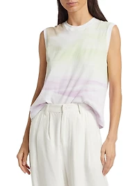 Abstract Cotton-Jersey Top