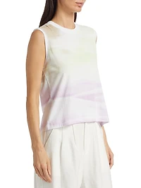 Abstract Cotton-Jersey Top