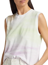 Abstract Cotton-Jersey Top