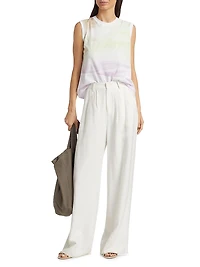 Abstract Cotton-Jersey Top