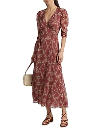 Matsa Ikat-Inspired Midi-Dress