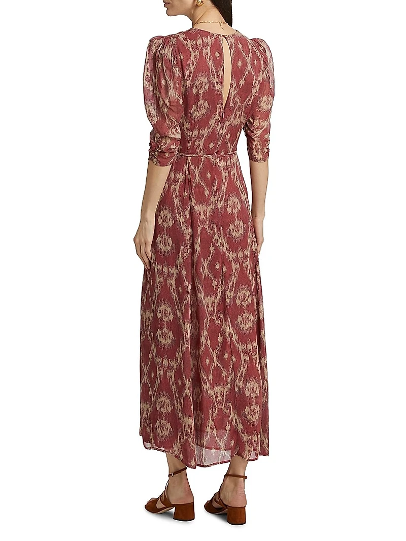 Matsa Ikat-Inspired Midi-Dress