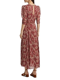 Matsa Ikat-Inspired Midi-Dress