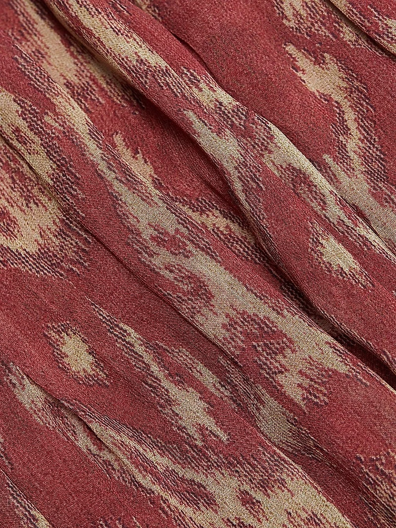 Matsa Ikat-Inspired Midi-Dress