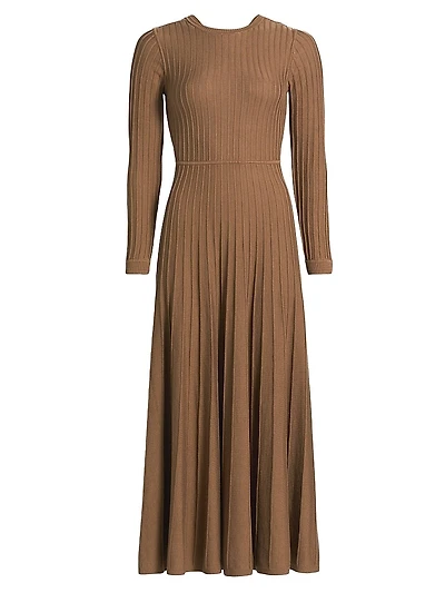 Jazia Rib-Knit Midi-Dress