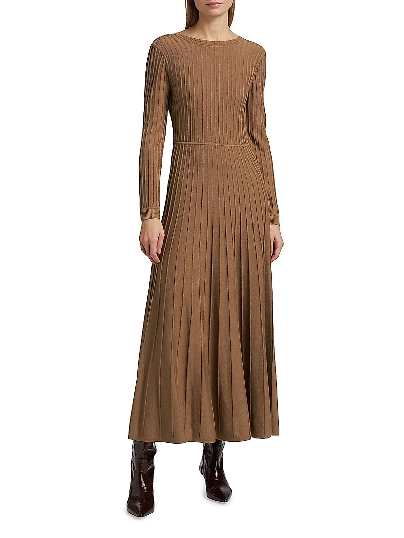 Jazia Rib-Knit Midi-Dress
