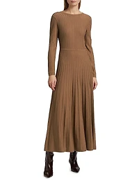 Jazia Rib-Knit Midi-Dress