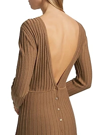 Jazia Rib-Knit Midi-Dress