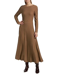 Jazia Rib-Knit Midi-Dress