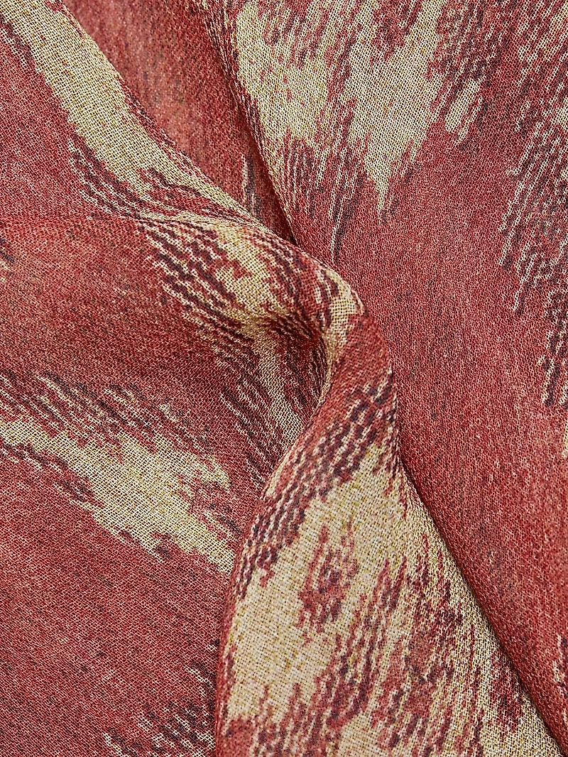 Menaelle Printed Tieneck Blouse