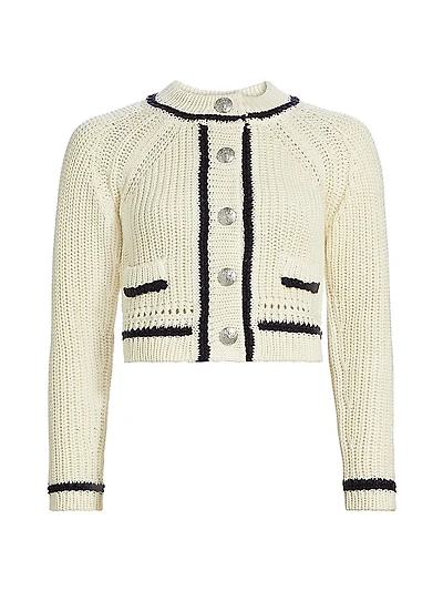 Beatrice Cotton Knit Cardigan