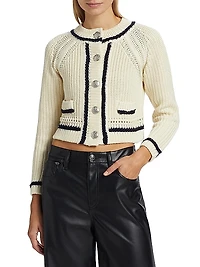 Beatrice Cotton Knit Cardigan