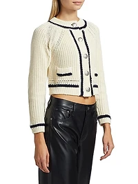 Beatrice Cotton Knit Cardigan