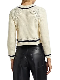 Beatrice Cotton Knit Cardigan