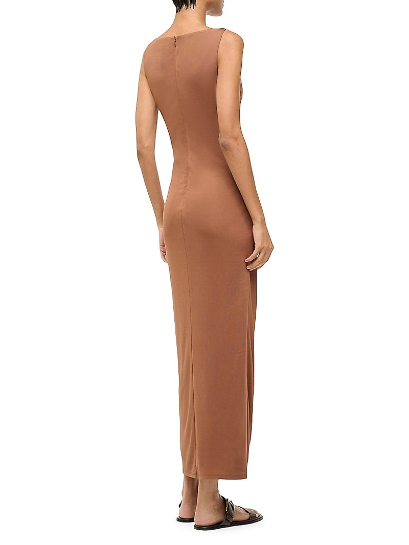 Talia Drape Hardware Sheath Dress