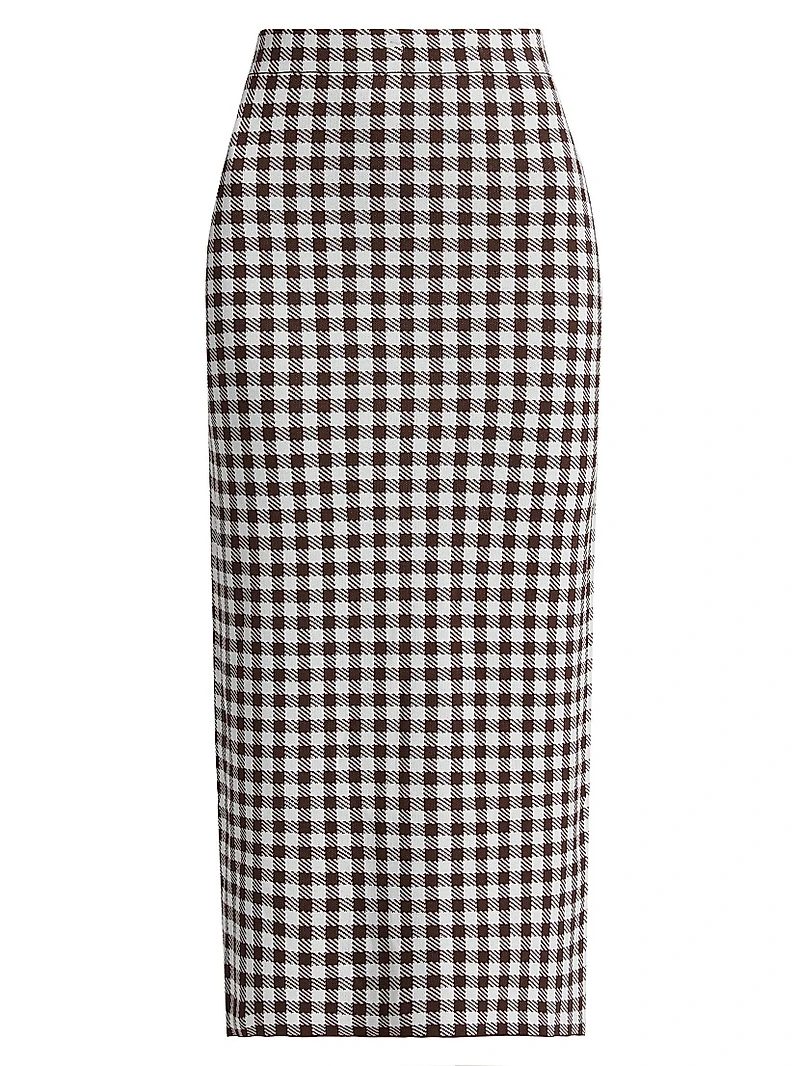 Karina Gingham Maxi Skirt